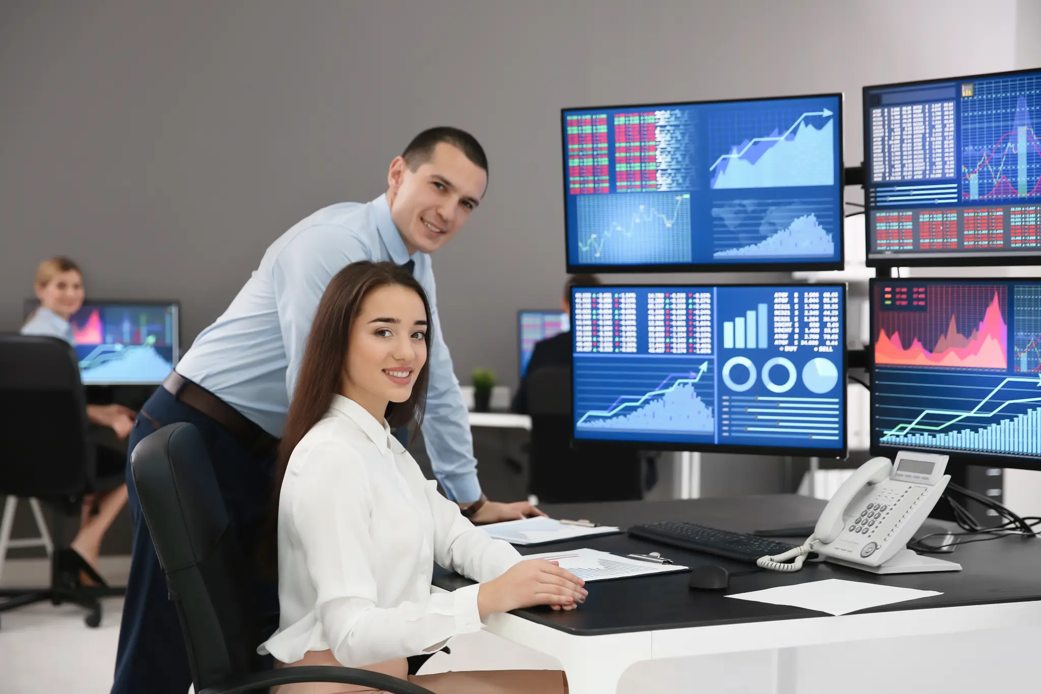 Business analytics team supporting healthcare data validation and reporting